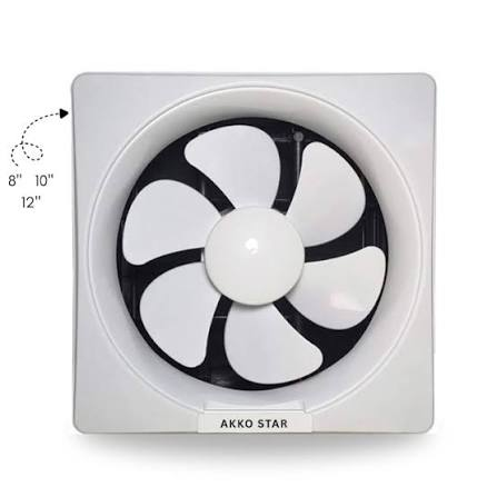 Akko Star 10" Plastic Square Ventilating Fan