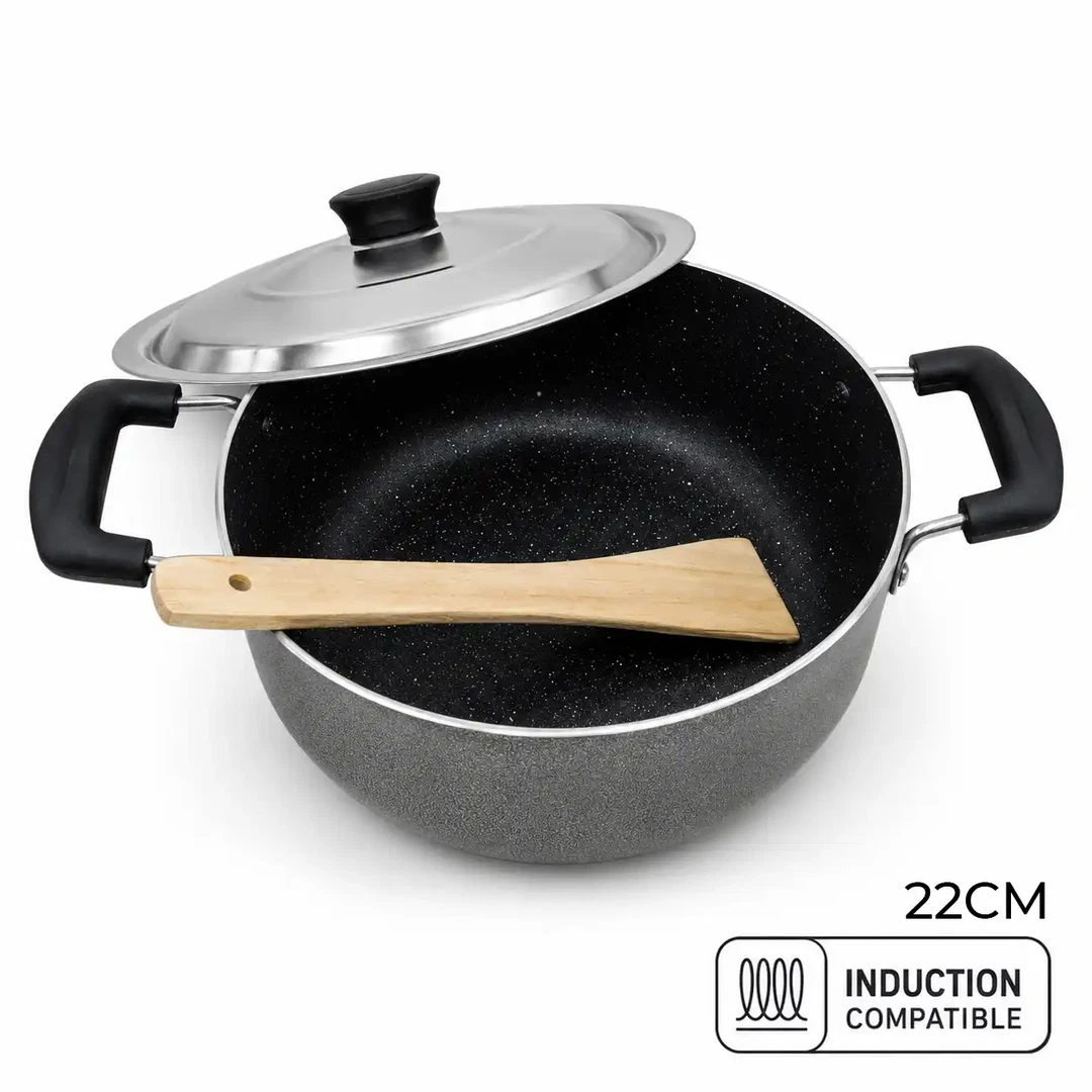 DECORLINE NON STICK CASSEROLE 22CM - TGEXCA22